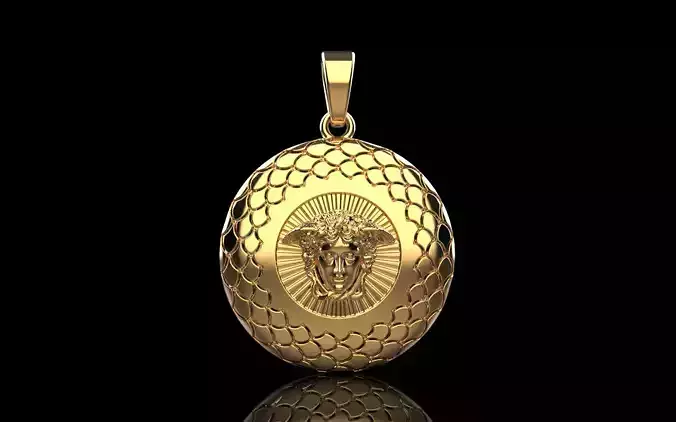 Medusa gorgon pendant model 1143