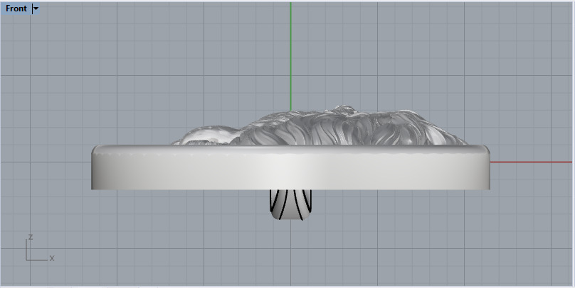 Lion pendant model 1144 3D print model_6