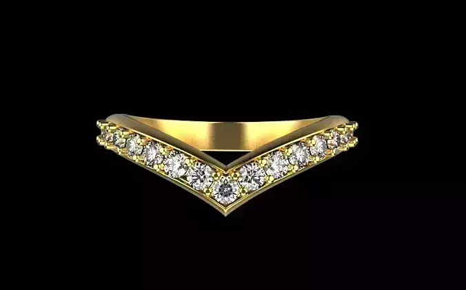 V shape ring model 1147