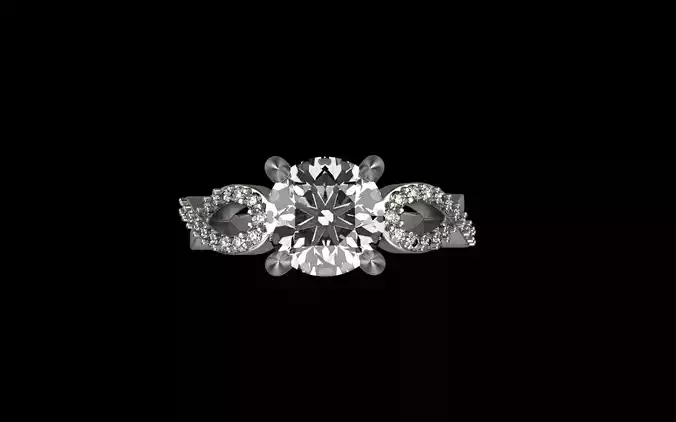 infinity engagement ring model 1150 3D print model