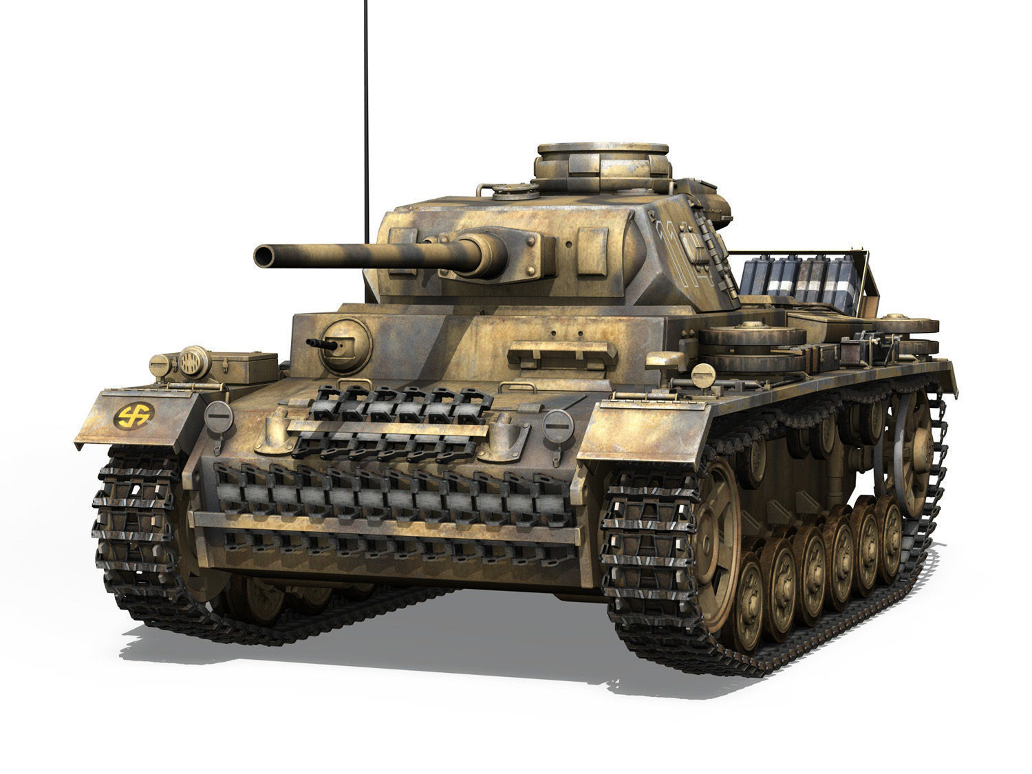 PzKpfw III - Ausf J - 114 3D model_1