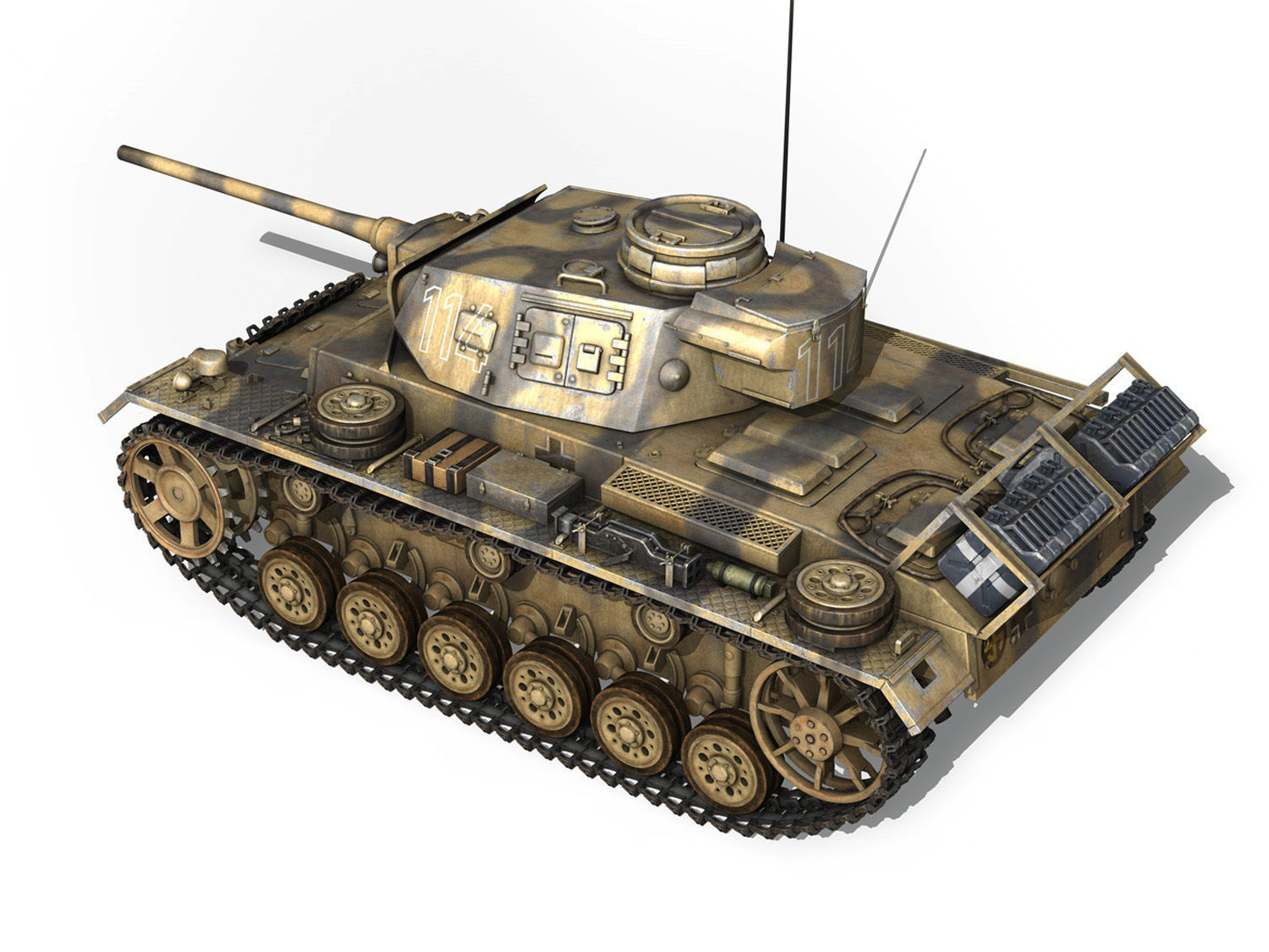 PzKpfw III - Ausf J - 114 3D model_3