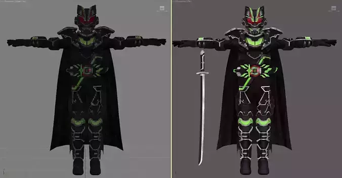 Kamen Rider Tycoon Bujin 3D Model 3D model