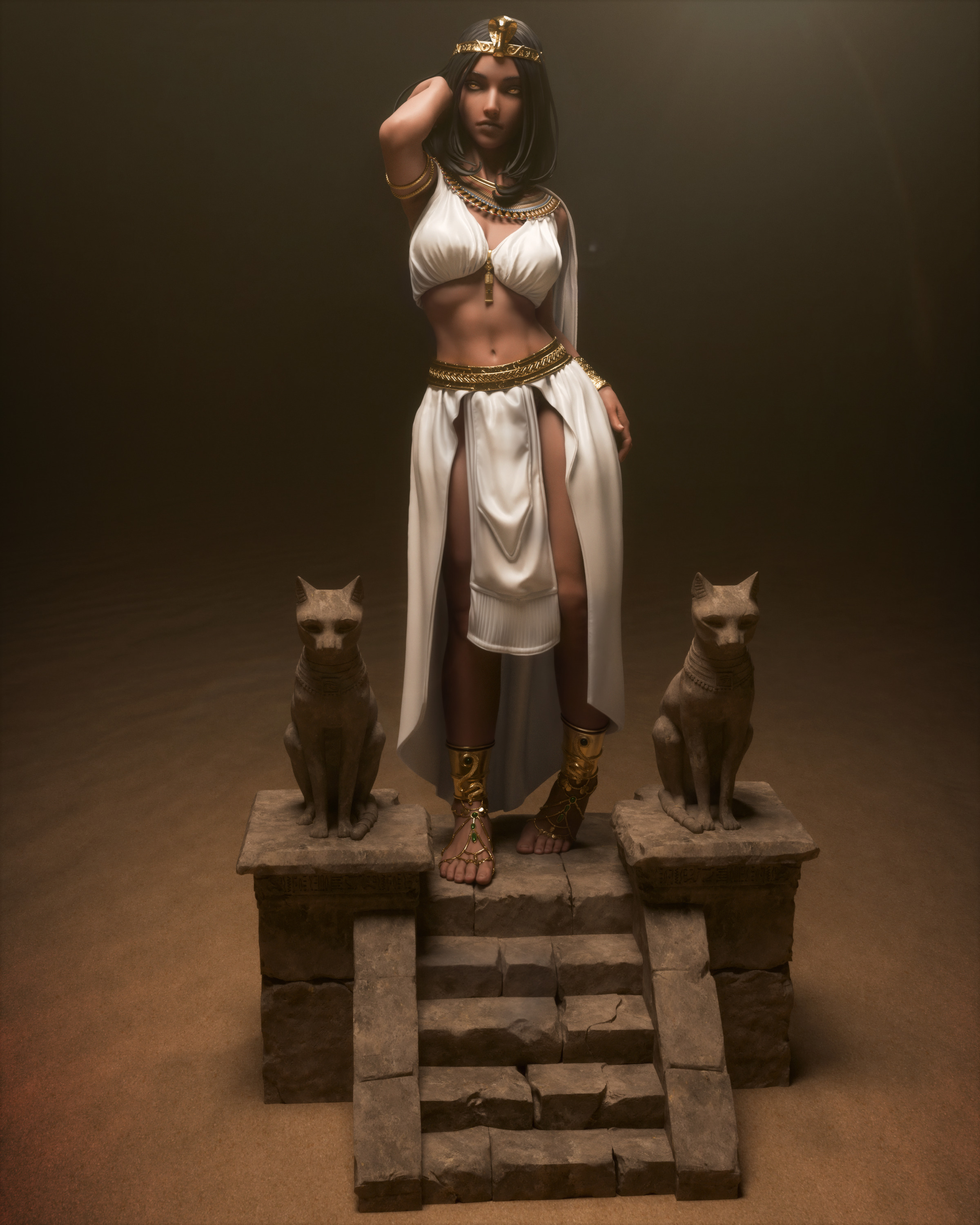 Cleopatra 3D Print 3D print model_3