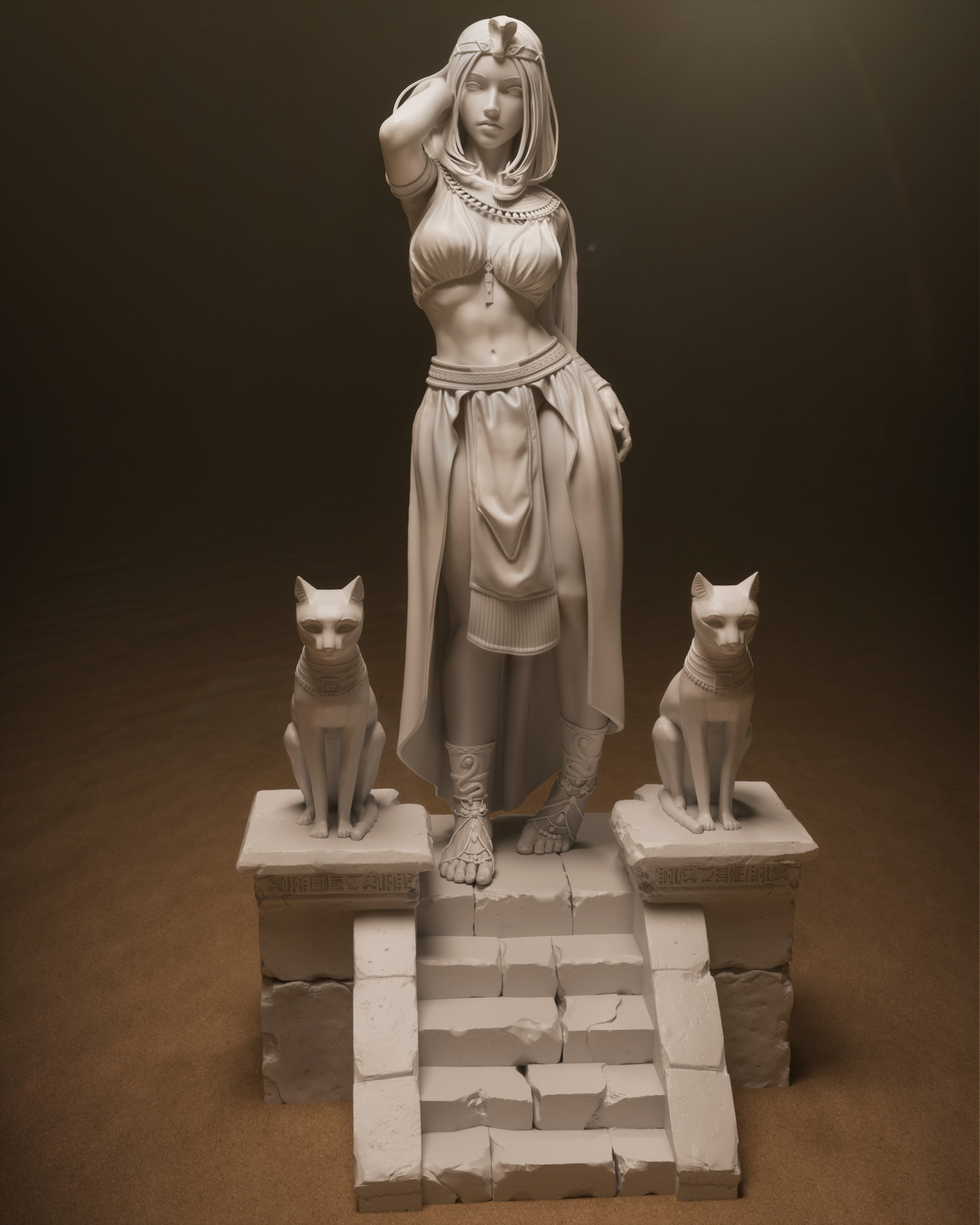 Cleopatra 3D Print 3D print model_5