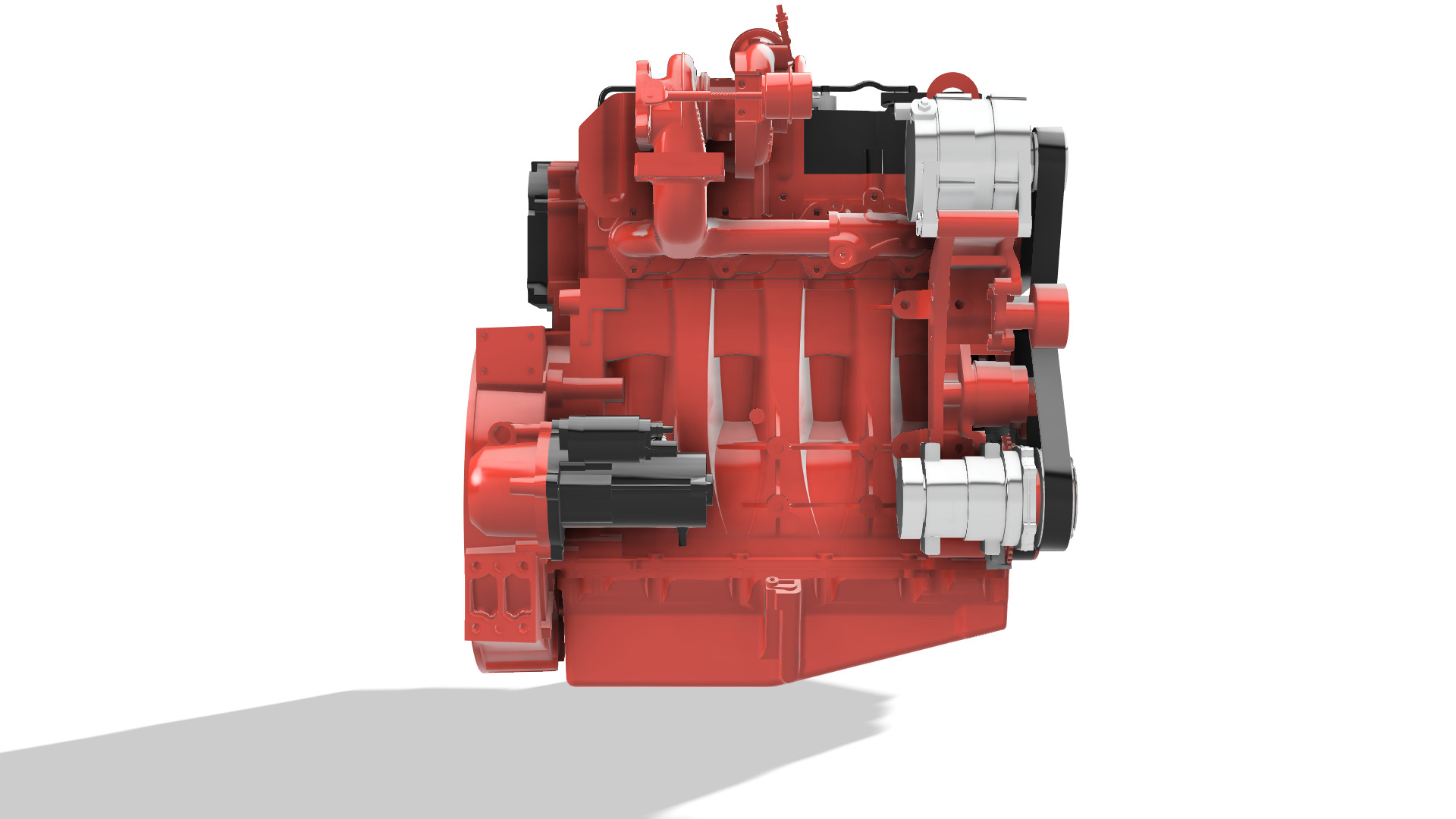 Diesel engine ISF 2 8 CUMMINS 3D print model_6