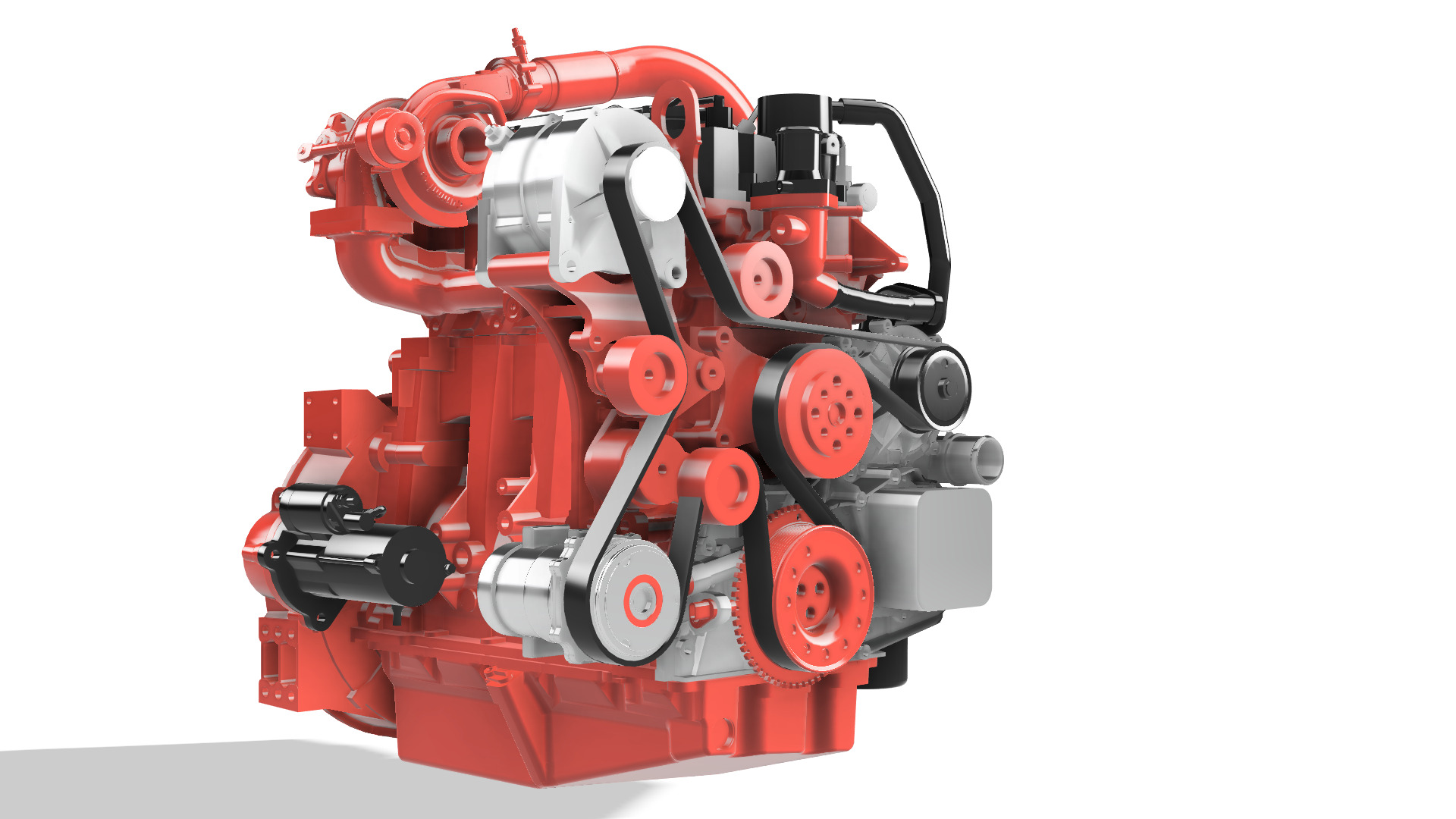 Diesel engine ISF 2 8 CUMMINS 3D print model_7