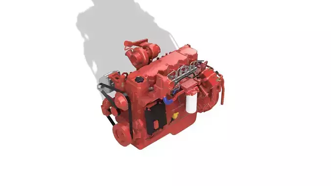Cummins QSB6 7 Diesel Engine 3D print model