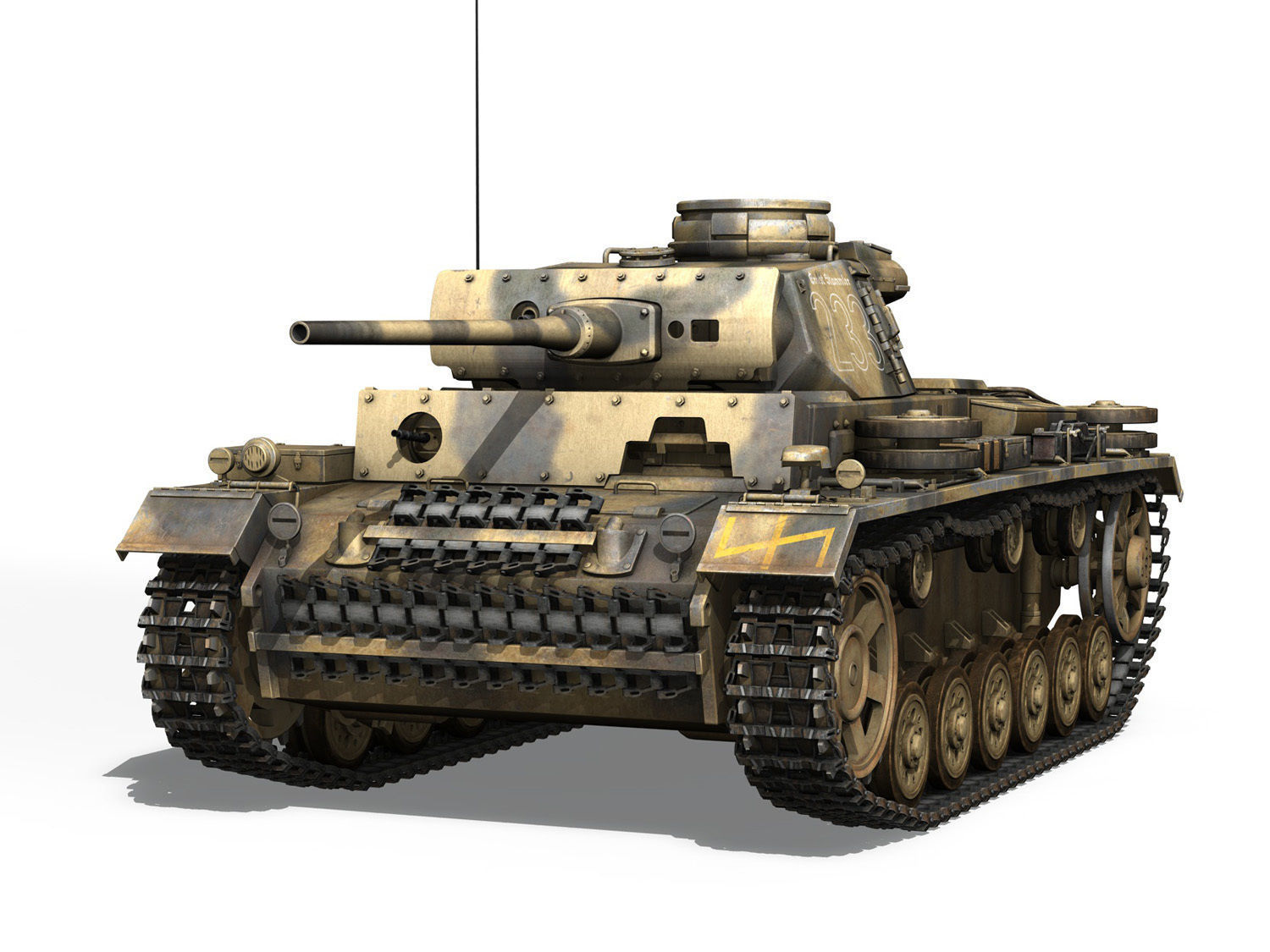 PzKpfw III - Ausf L - 223 3D model_1