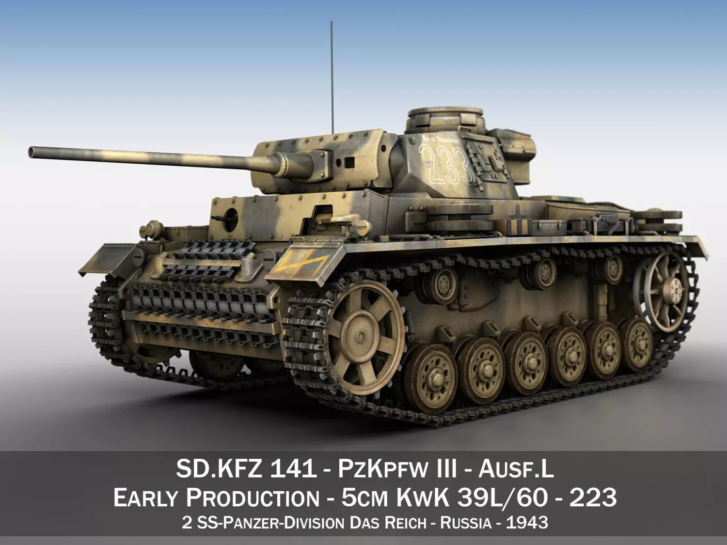 PzKpfw III - Ausf L - 223 3D model_0