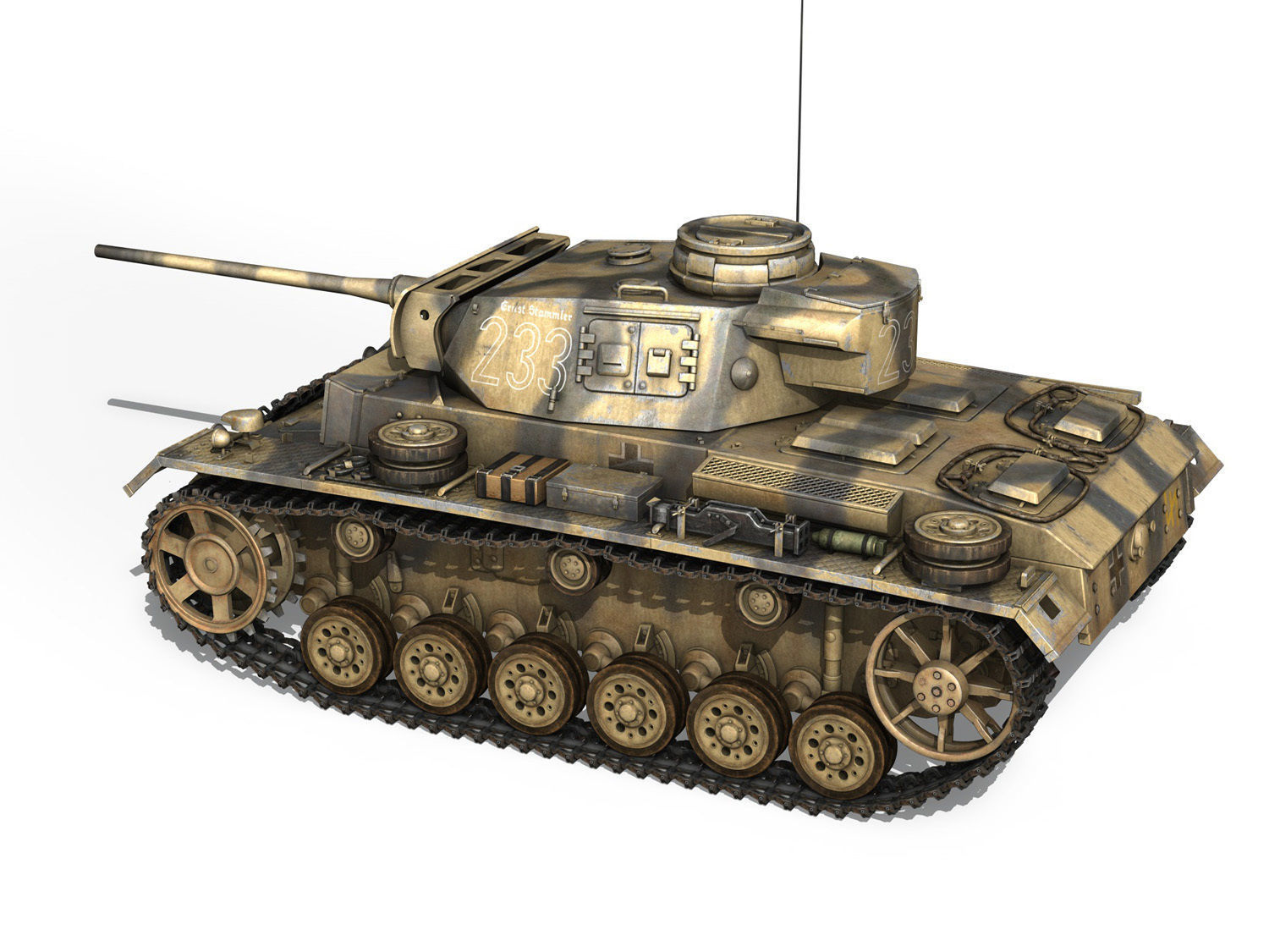 PzKpfw III - Ausf L - 223 3D model_2