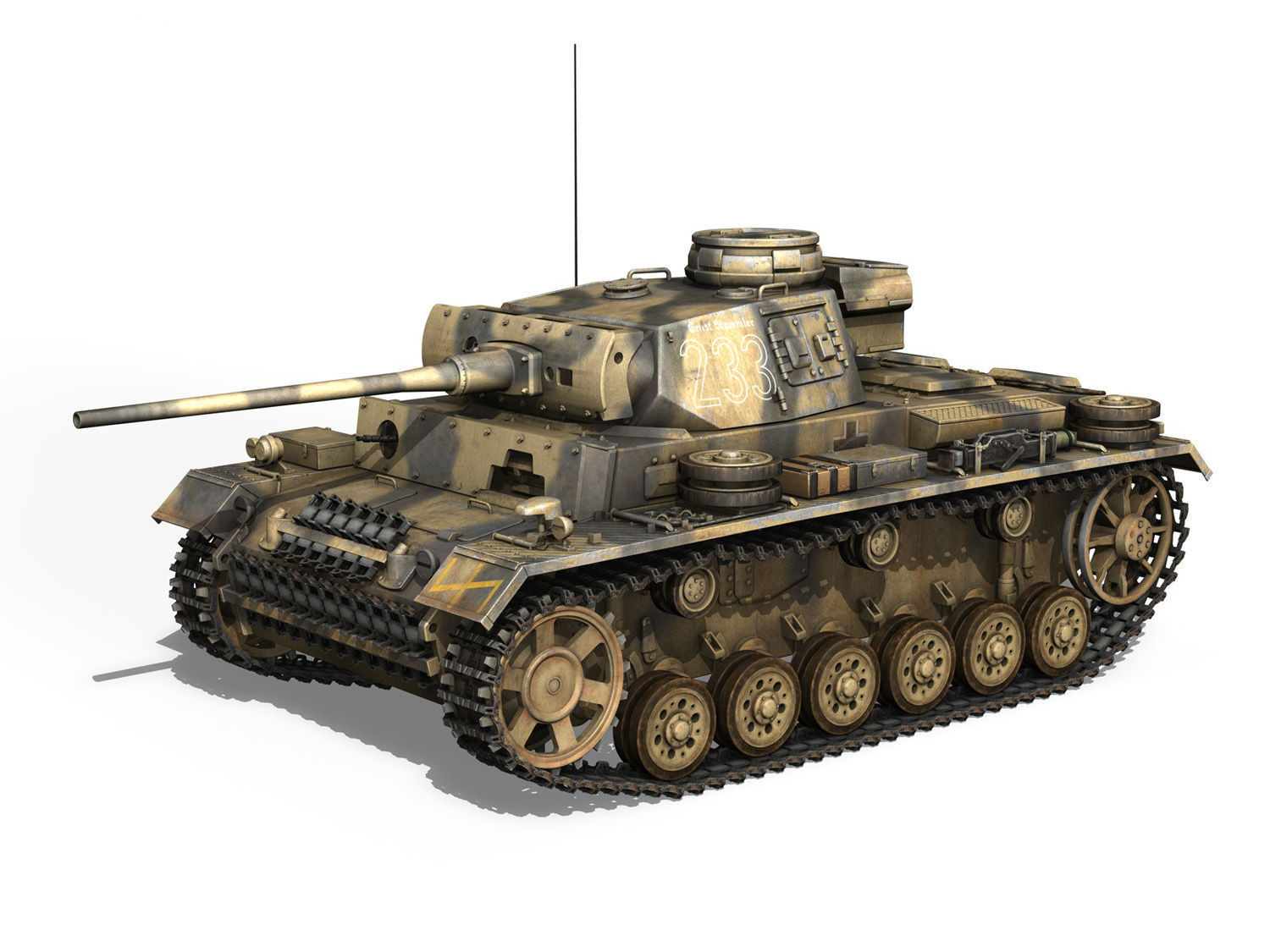 PzKpfw III - Ausf L - 223 3D model_5