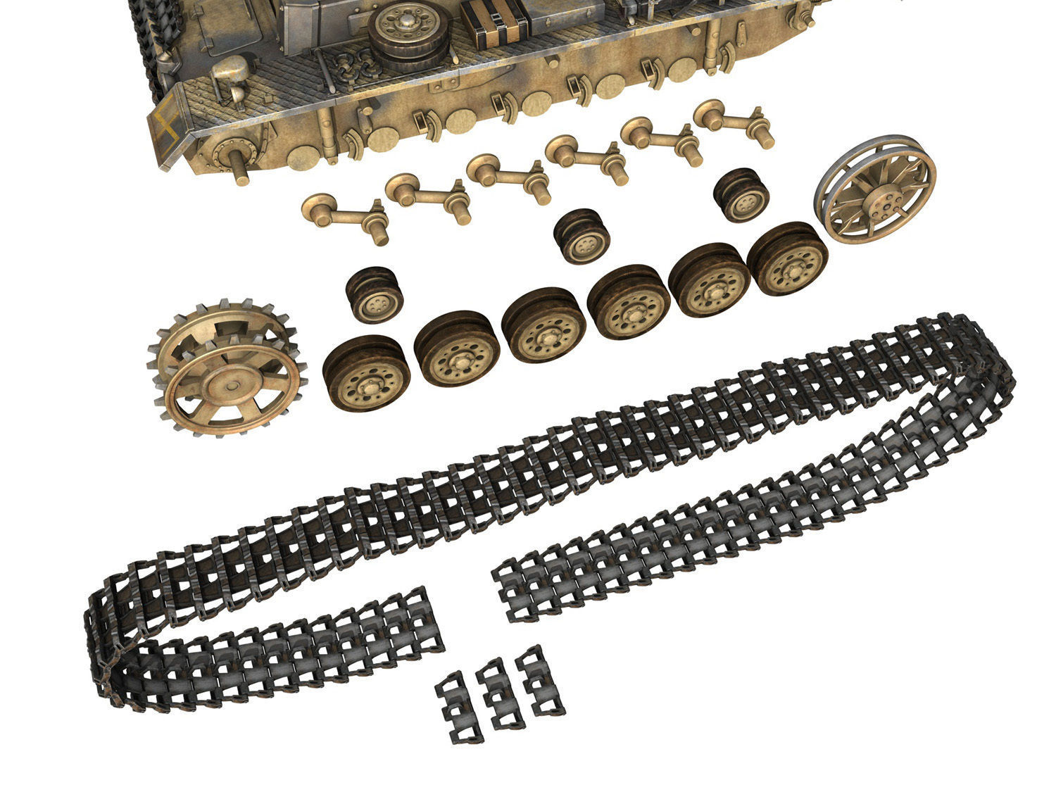 PzKpfw III - Ausf L - 223 3D model_10