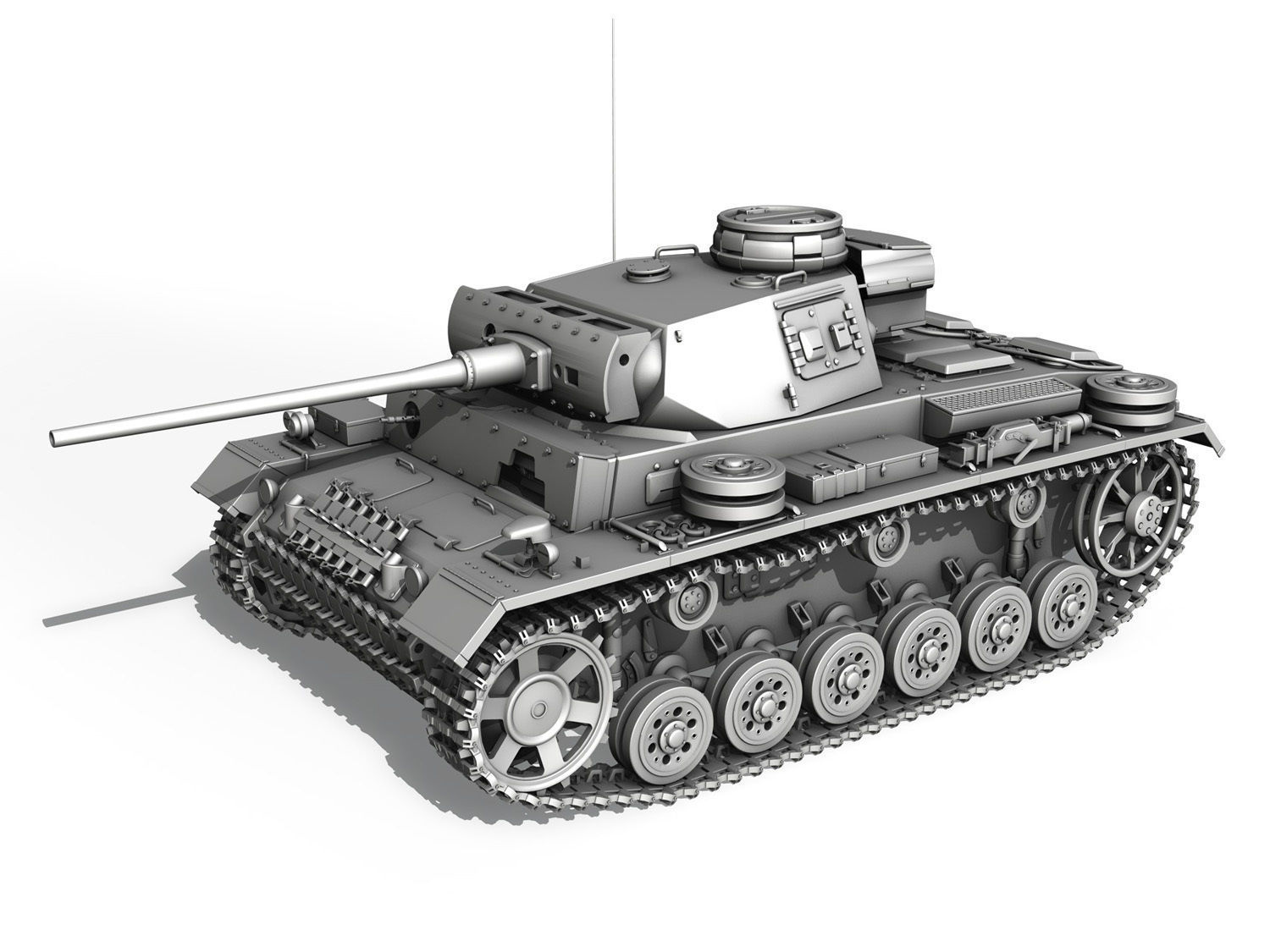 PzKpfw III - Ausf L - 223 3D model_9