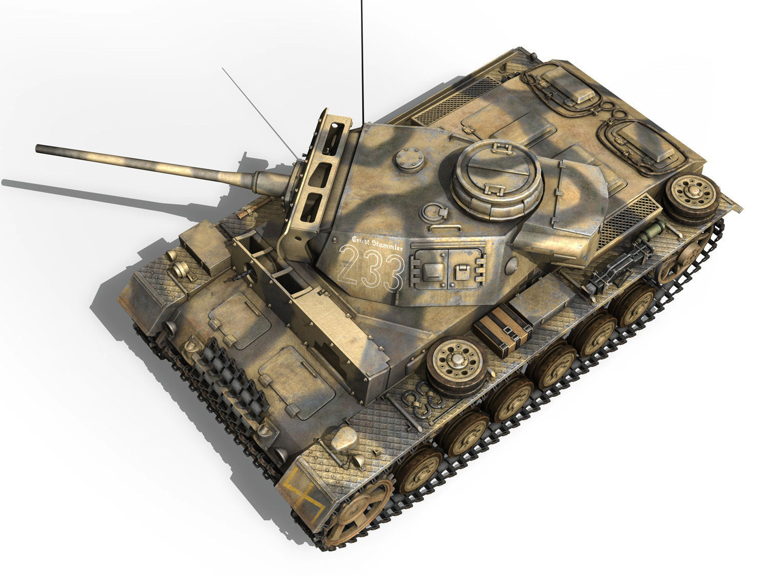 PzKpfw III - Ausf L - 223 3D model_8