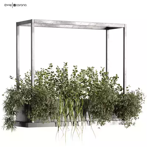 green plant ceilling box set 531 3D model