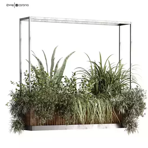 green plant ceilling box set 532 3D model green plant ceilling box set 532 3D model