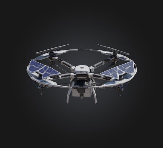 Solar Panel Aerial Charging Drone FRD-03 3D model