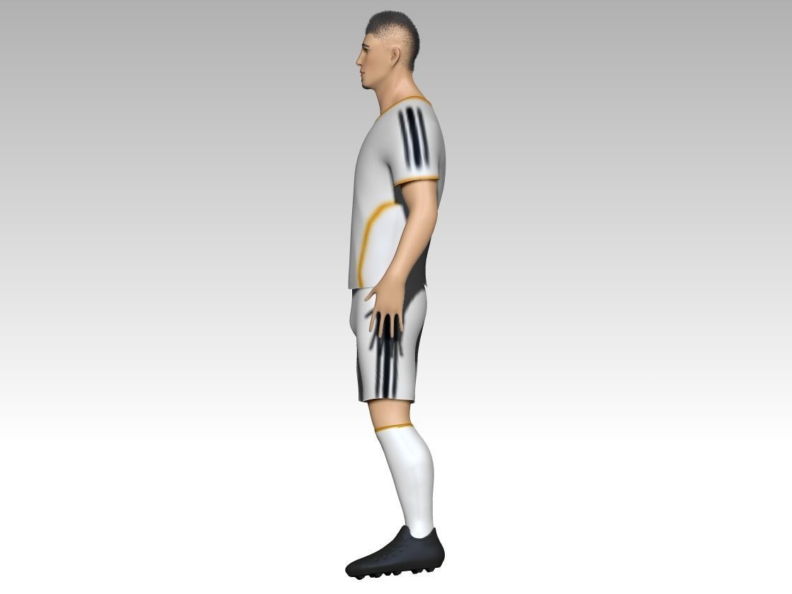 Footballer1 soccer player 3D model_1