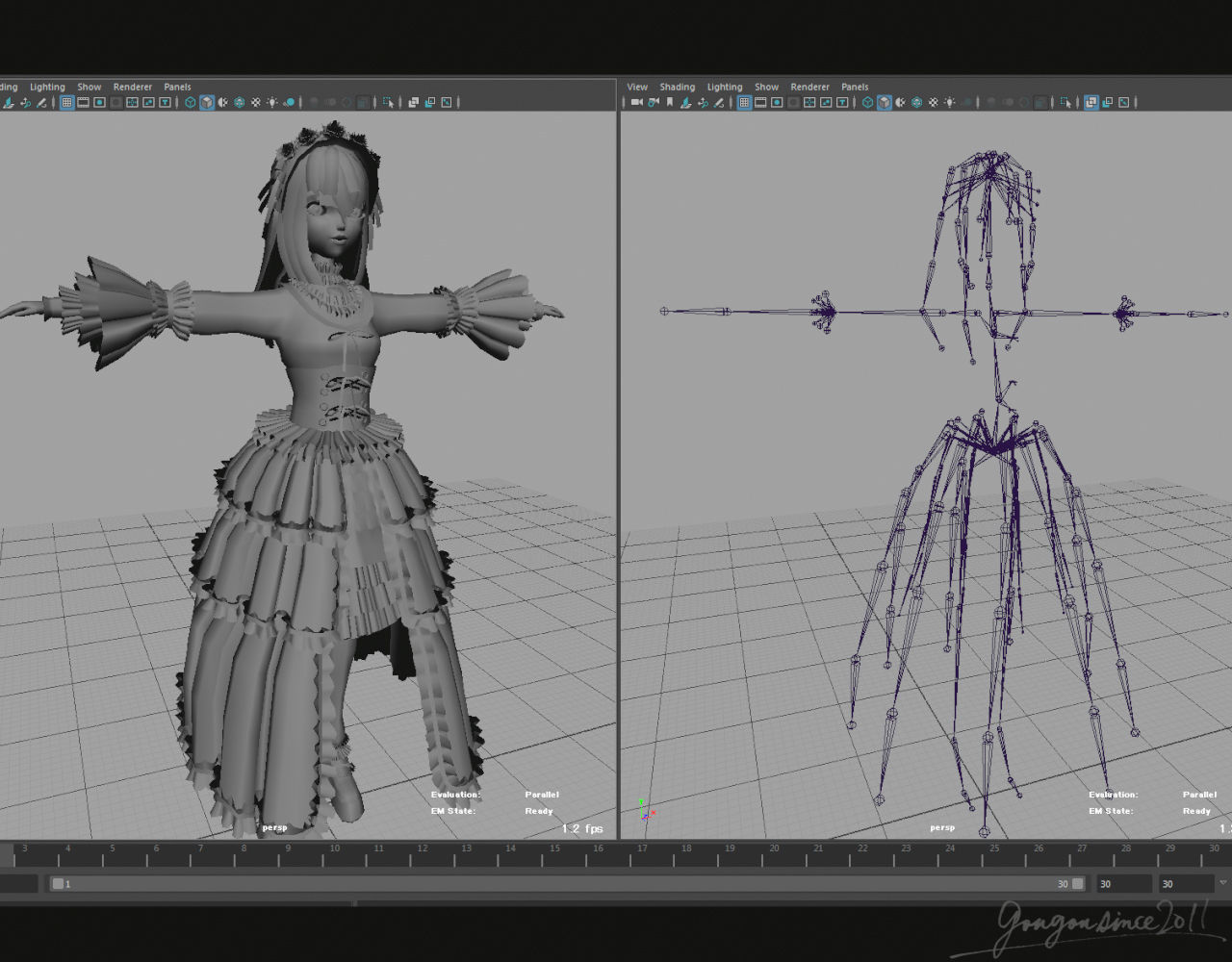 Antique Doll 3D model_8