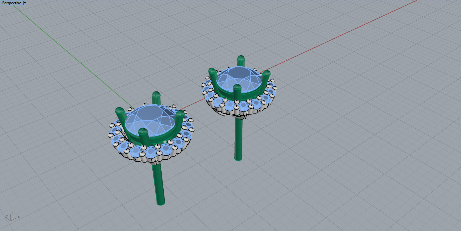 Transformer stud earring model 1151 3D print model_11