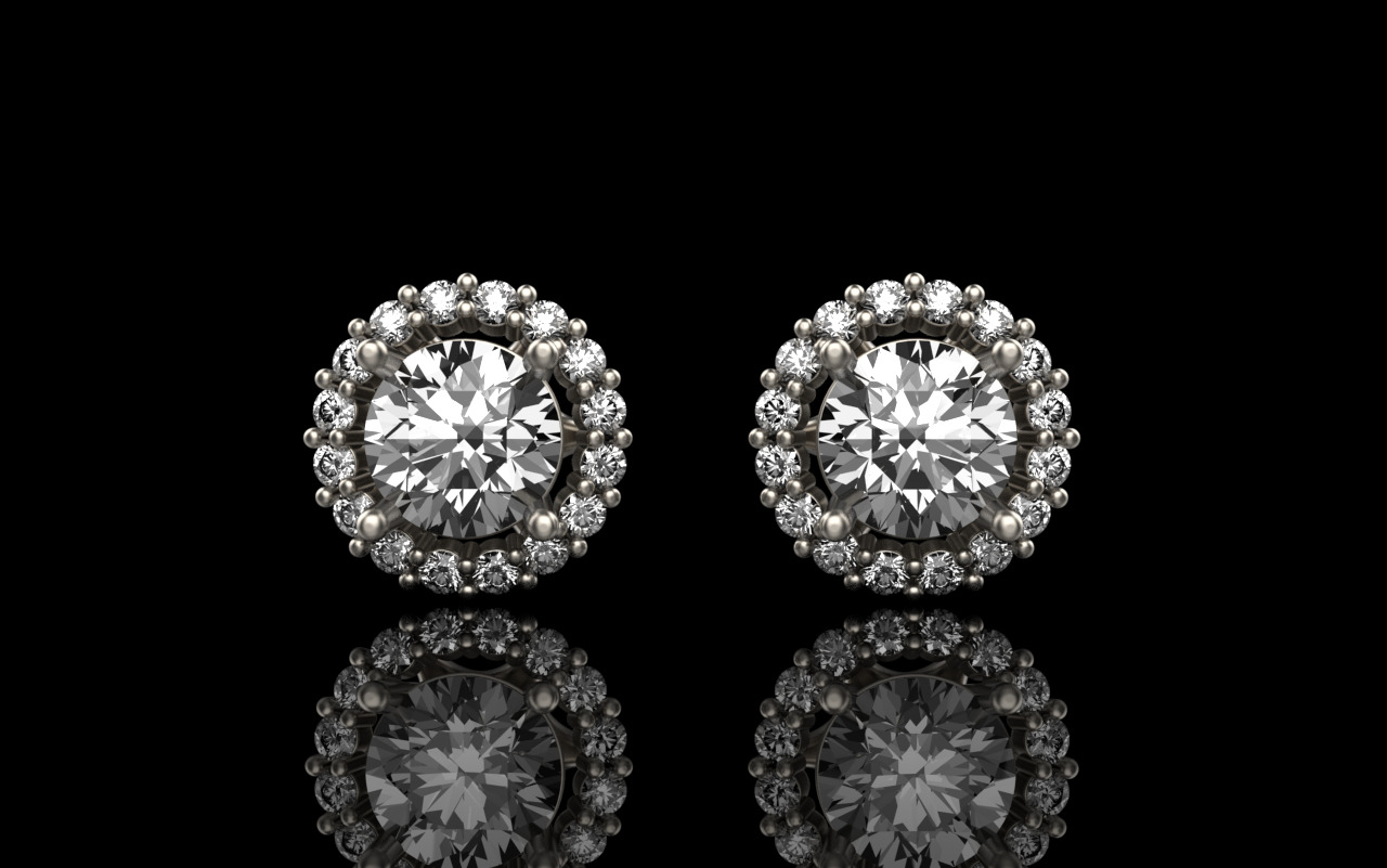 Transformer stud earring model 1151 3D print model_15