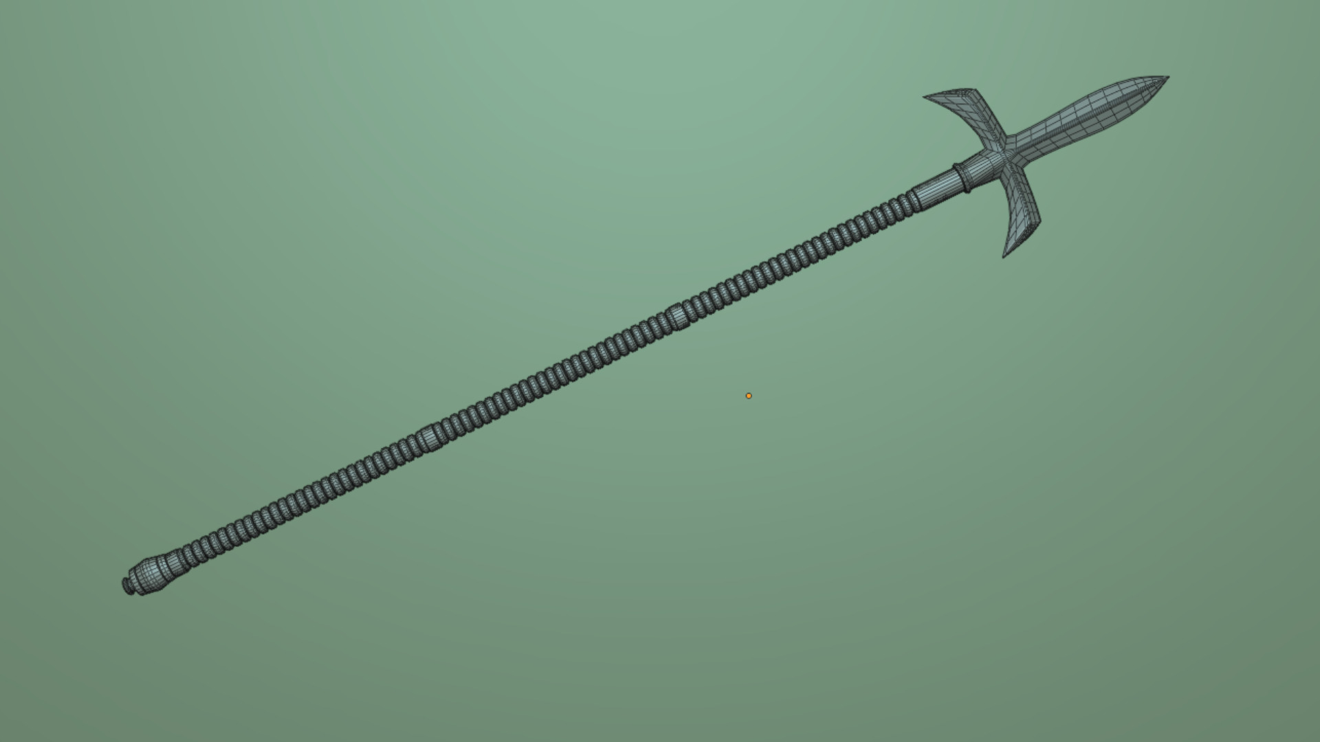 Japanese Spear Kama Yari 4 colors 3D model_10