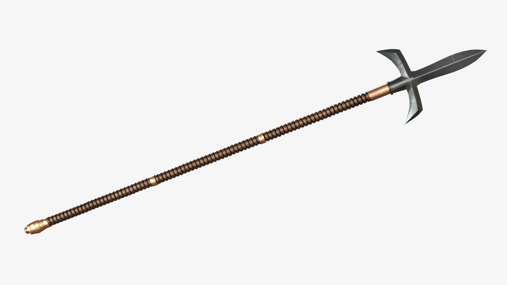Japanese Spear Kama Yari 4 colors 3D model_4
