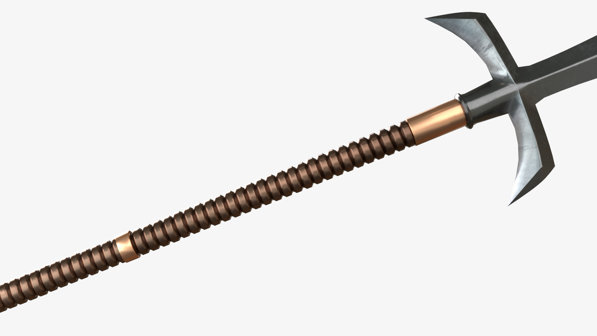 Japanese Spear Kama Yari 4 colors 3D model_8