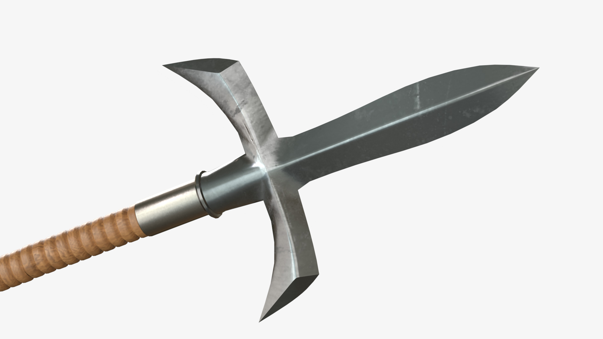 Japanese Spear Kama Yari 4 colors 3D model_6