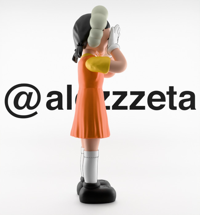 Kaws 2 YOUNG HEE Squid Game Season 2 Textured Low-poly 3D model_27