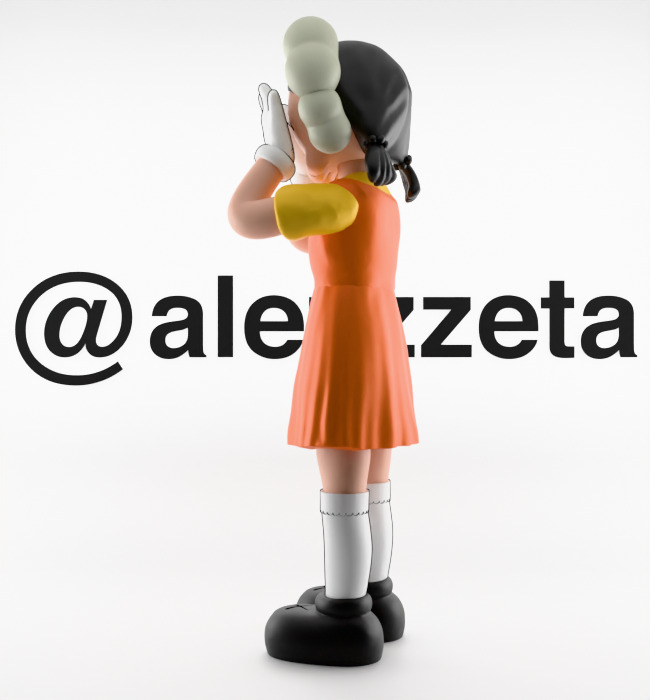 Kaws 2 YOUNG HEE Squid Game Season 2 Textured Low-poly 3D model_12