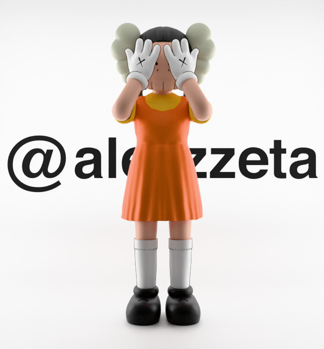 Kaws 2 YOUNG HEE Squid Game Season 2 Textured Low-poly 3D model_1