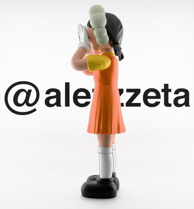 Kaws 2 YOUNG HEE Squid Game Season 2 Textured Low-poly 3D model_11