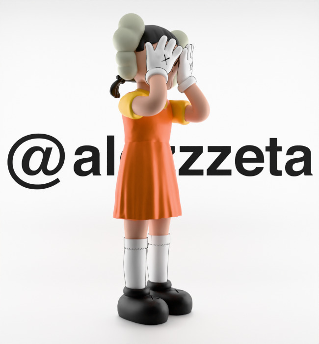 Kaws 2 YOUNG HEE Squid Game Season 2 Textured Low-poly 3D model_32