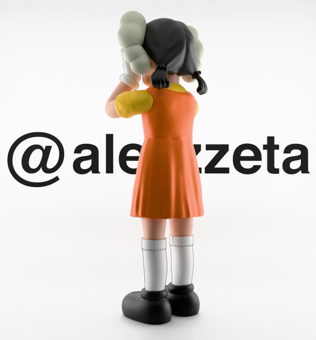 Kaws 2 YOUNG HEE Squid Game Season 2 Textured Low-poly 3D model_15