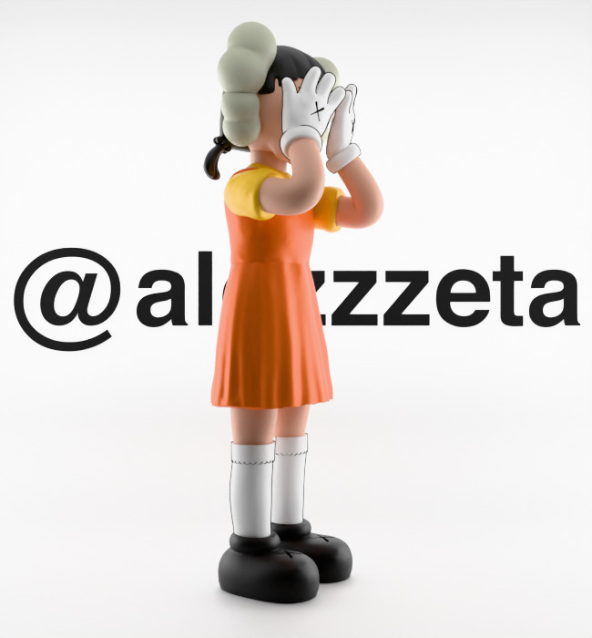 Kaws 2 YOUNG HEE Squid Game Season 2 Textured Low-poly 3D model_31