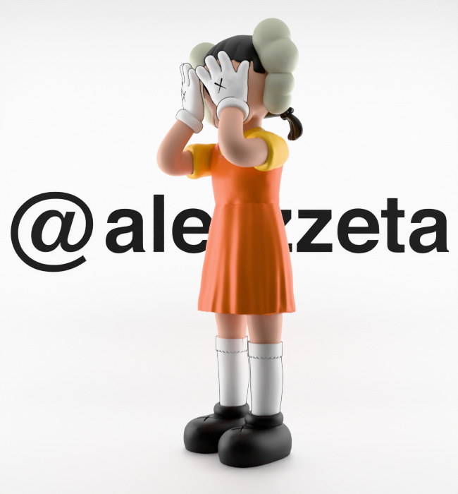 Kaws 2 YOUNG HEE Squid Game Season 2 Textured Low-poly 3D model_6