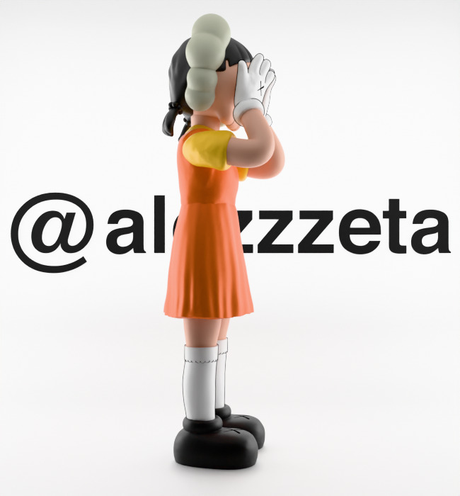 Kaws 2 YOUNG HEE Squid Game Season 2 Textured Low-poly 3D model_29