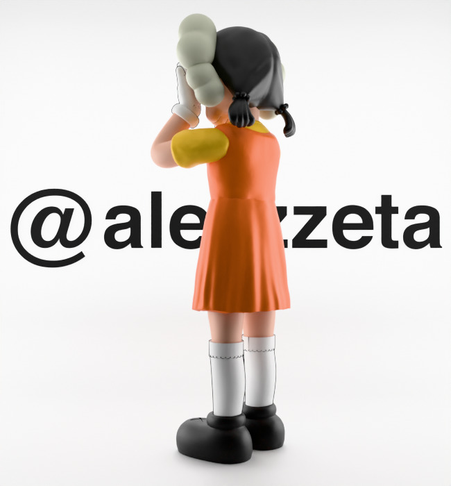 Kaws 2 YOUNG HEE Squid Game Season 2 Textured Low-poly 3D model_14