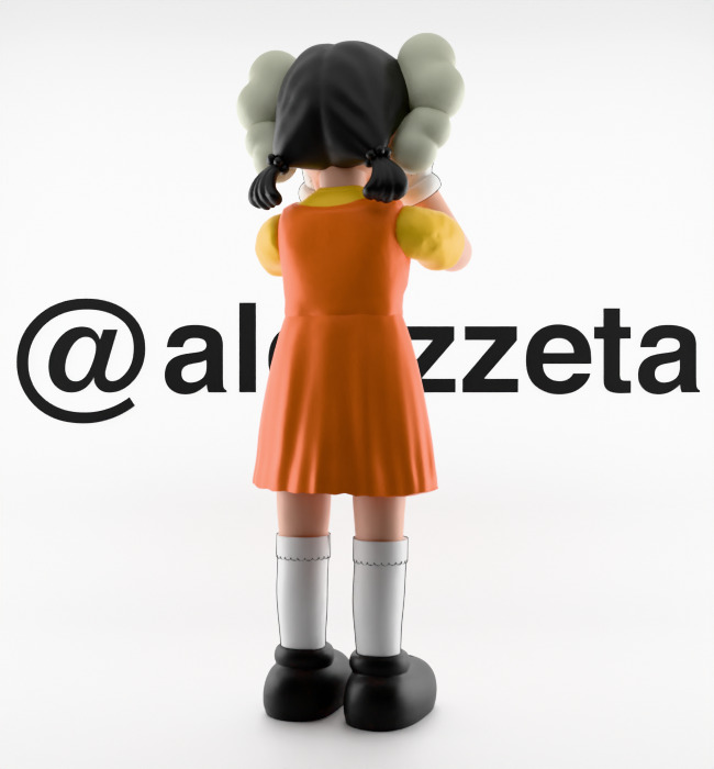 Kaws 2 YOUNG HEE Squid Game Season 2 Textured Low-poly 3D model_21