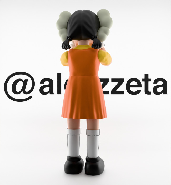 Kaws 2 YOUNG HEE Squid Game Season 2 Textured Low-poly 3D model_20