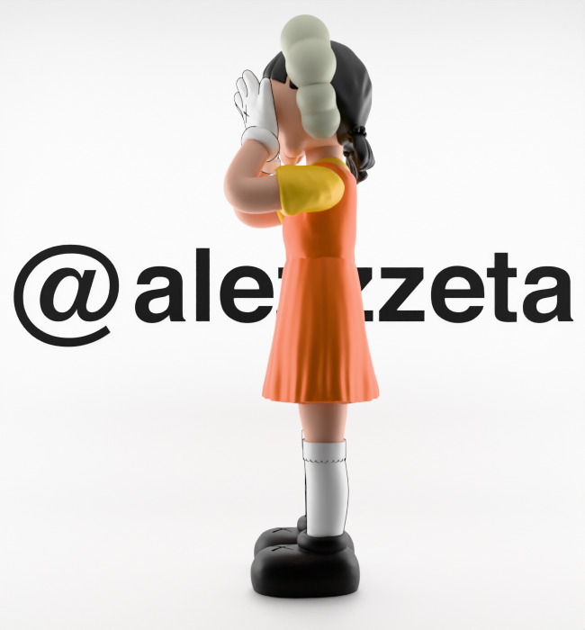 Kaws 2 YOUNG HEE Squid Game Season 2 Textured Low-poly 3D model_10