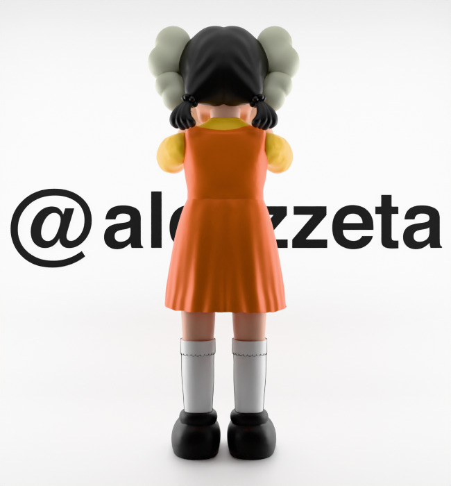 Kaws 2 YOUNG HEE Squid Game Season 2 Textured Low-poly 3D model_19