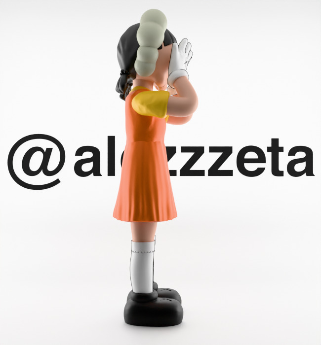 Kaws 2 YOUNG HEE Squid Game Season 2 Textured Low-poly 3D model_28