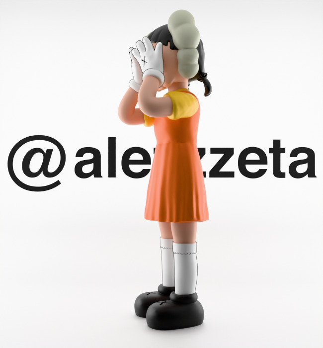 Kaws 2 YOUNG HEE Squid Game Season 2 Textured Low-poly 3D model_8