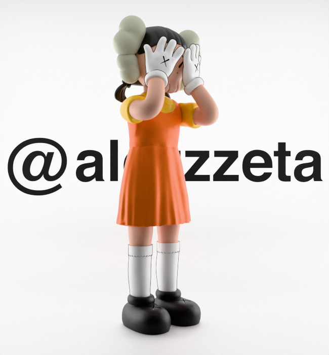 Kaws 2 YOUNG HEE Squid Game Season 2 Textured Low-poly 3D model_33