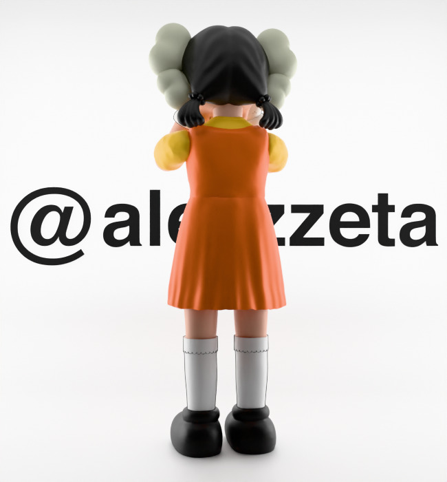 Kaws 2 YOUNG HEE Squid Game Season 2 Textured Low-poly 3D model_18