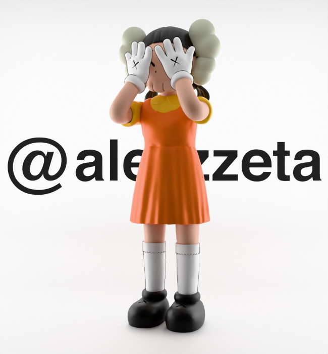 Kaws 2 YOUNG HEE Squid Game Season 2 Textured Low-poly 3D model_3