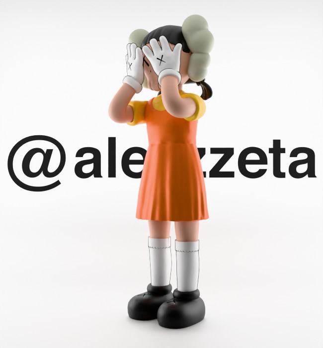 Kaws 2 YOUNG HEE Squid Game Season 2 Textured Low-poly 3D model_5